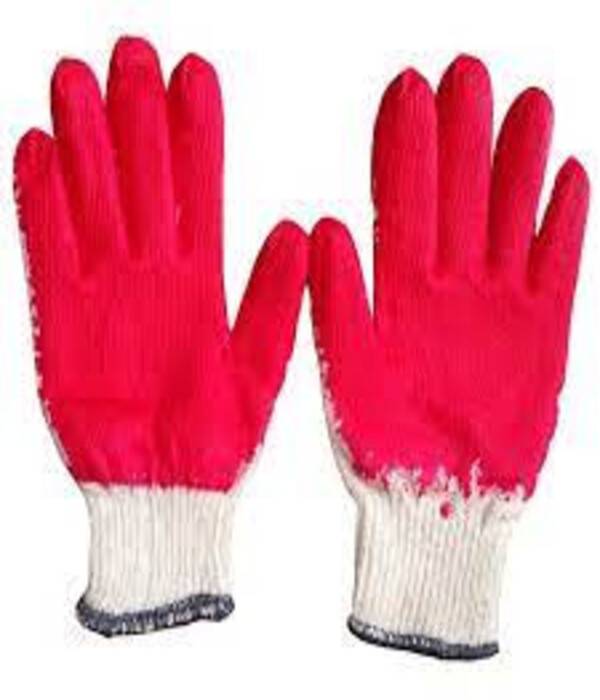 Găng tay phủ sơn đỏ